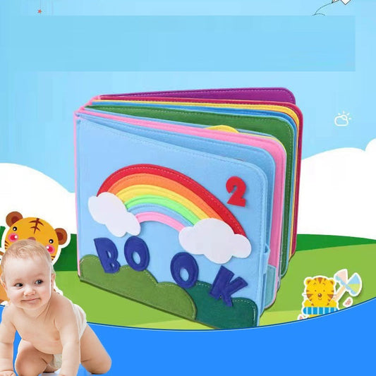 Felt Busy Board 3D Educational Learning Activity Book - LittleLullabyLoft