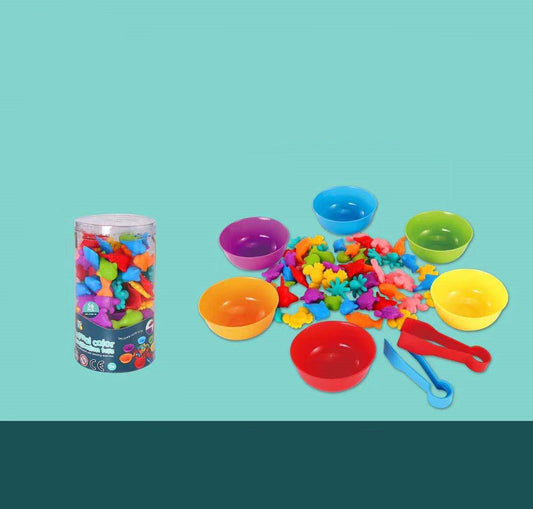 Engaging Rainbow Counting Cognitive Toy Set for Early Childhood Learning