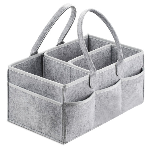 Baby Diaper Caddy Organizer Portable Holder Bag for Changing Table and Car, Nursery Essentials Storage bins 38*23*18cm - LittleLullabyLoft