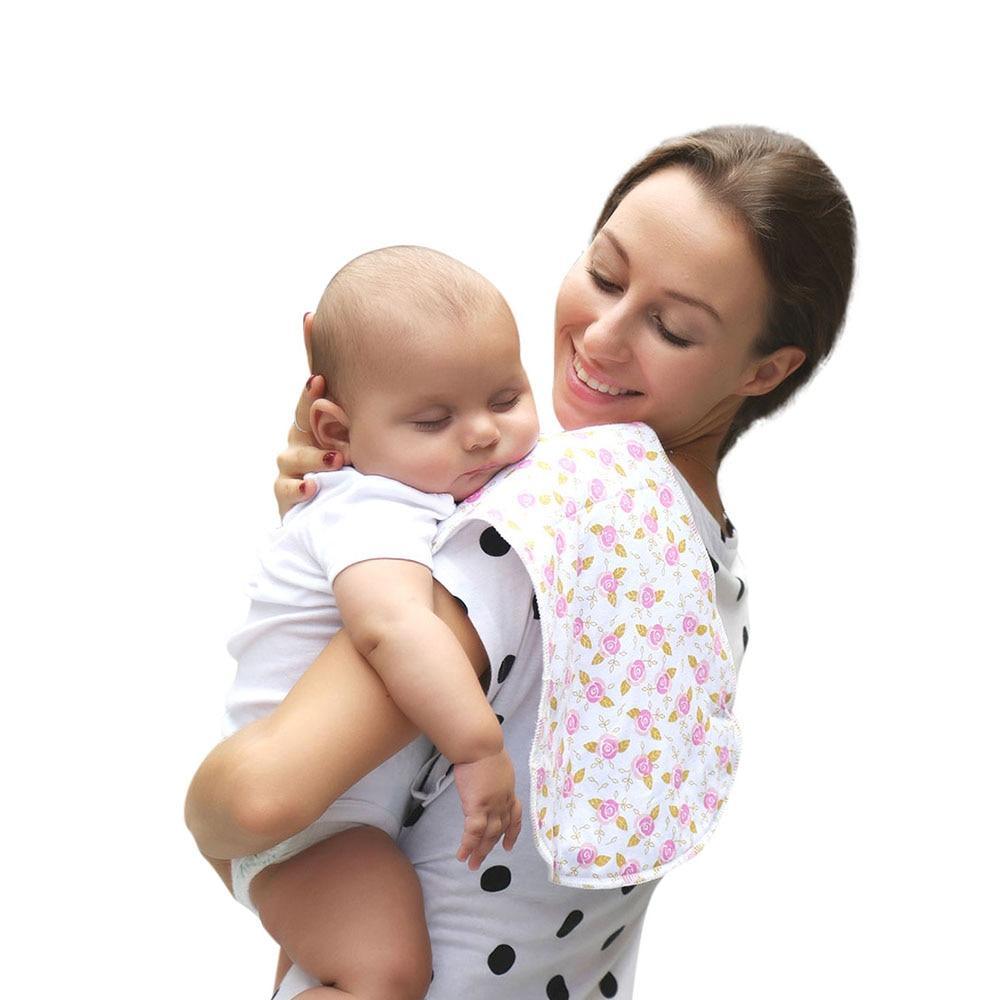 New Baby 100% Cotton Three Layers Waterproof Lightweight Natural Burp Curved Bibs For Baby Accessories - LittleLullabyLoft