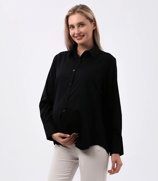 Classic Button Down Maternity Shirt - LittleLullabyLoft