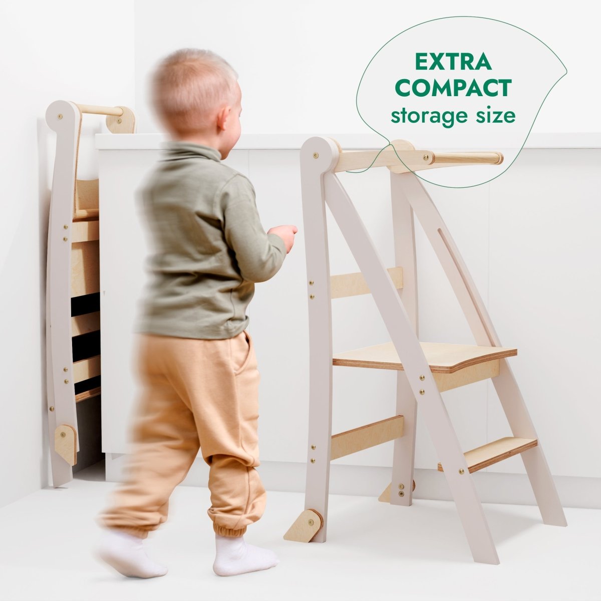 Helper Tower: A Multi-functional Foldable Step Stool for Kids - LittleLullabyLoft