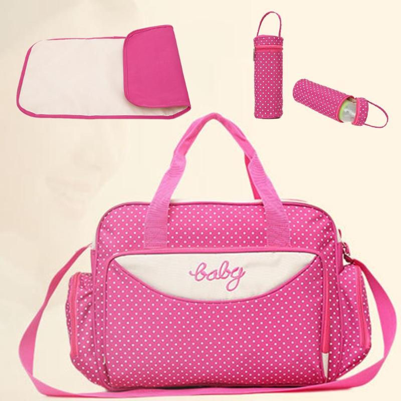 5-Piece Maternity Diaper Bag Set with Baby Accessories
