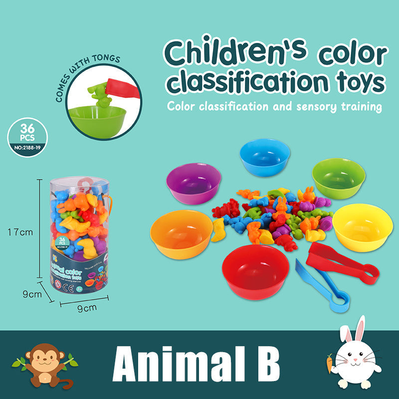 Engaging Rainbow Counting Cognitive Toy Set for Early Childhood Learning