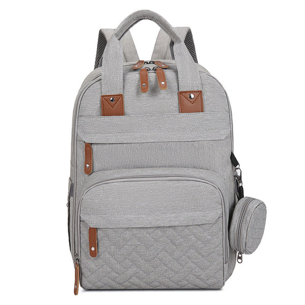 Multi-Functional Diaper Bag with Changing Pad Warming Compartment