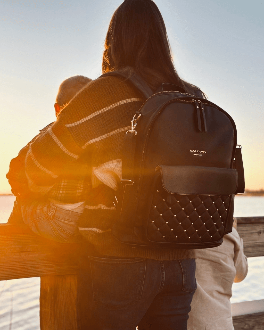The Daphne Diaper Bag - Onyx - LittleLullabyLoft