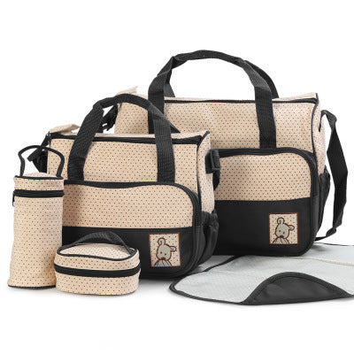 Baby Diaper Bag Suits For Mom Baby Bottle Holder Mother Mummy Stroller Maternity Nappy Bags Sets - LittleLullabyLoft