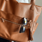The Lillian Diaper Bag - Cognac - LittleLullabyLoft