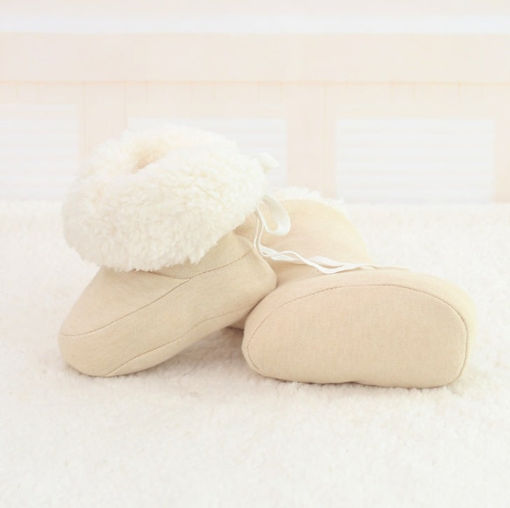 New style Baby Shoes Infant Soft Soled Footwear for Newborns Winter Toddler Keep Warm Print First Walkers Shoes for babies kids - LittleLullabyLoft