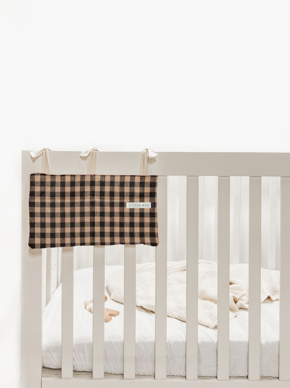 Baby Crib Diaper Caddy Storage Organizer Nursery Room - LittleLullabyLoft