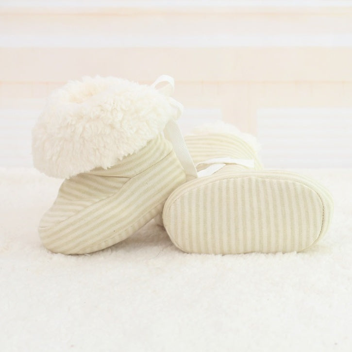 New style Baby Shoes Infant Soft Soled Footwear for Newborns Winter Toddler Keep Warm Print First Walkers Shoes for babies kids - LittleLullabyLoft