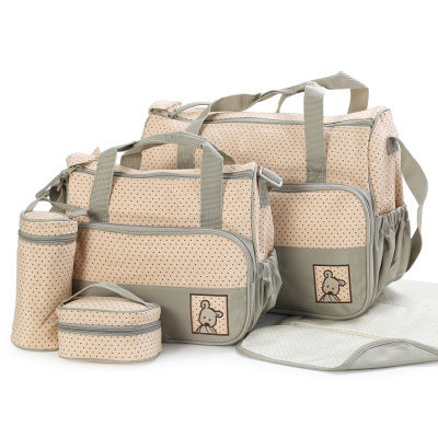 Baby Diaper Bag Suits For Mom Baby Bottle Holder Mother Mummy Stroller Maternity Nappy Bags Sets - LittleLullabyLoft