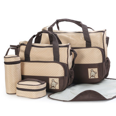 Baby Diaper Bag Suits For Mom Baby Bottle Holder Mother Mummy Stroller Maternity Nappy Bags Sets - LittleLullabyLoft