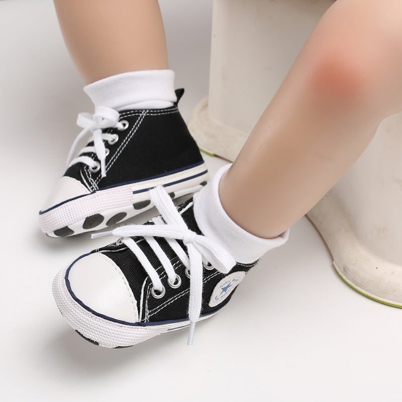 Baby soft-soled shoesBaby shoes canvas shoes - LittleLullabyLoft