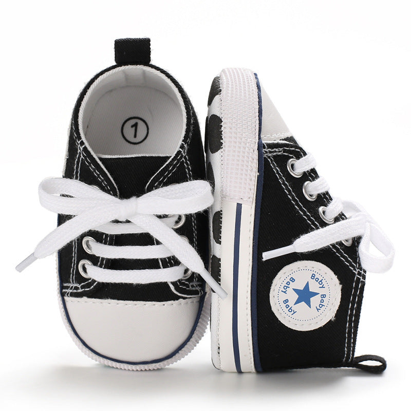 Baby soft-soled shoesBaby shoes canvas shoes - LittleLullabyLoft