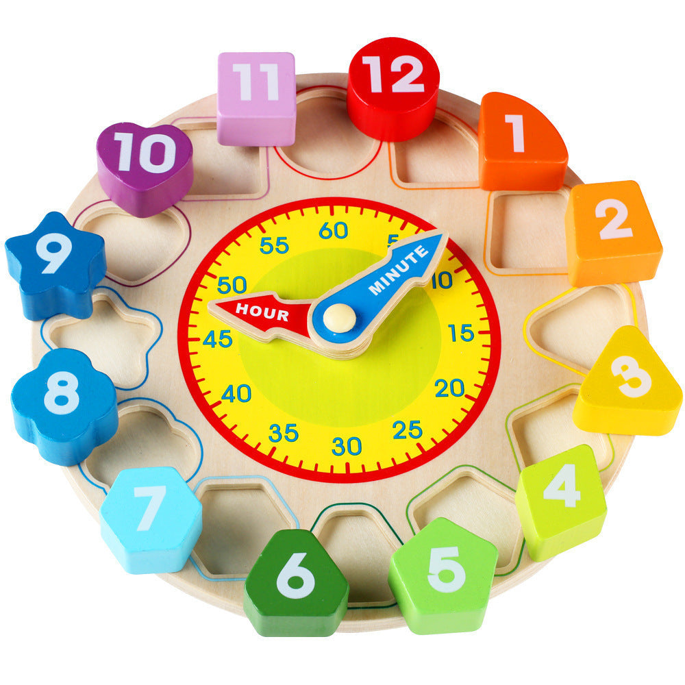 Wooden Digital Clock Educational Learning Toy for Children