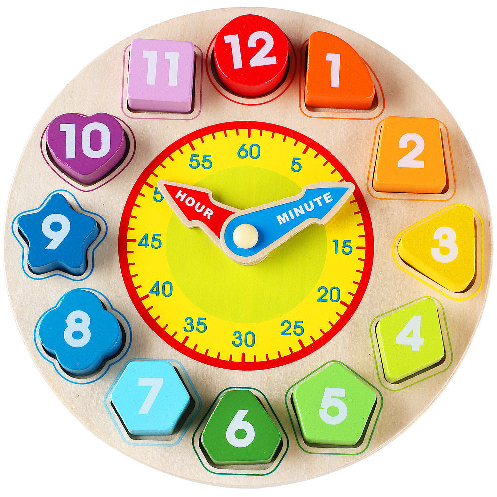 Wooden Digital Clock Educational Learning Toy for Children