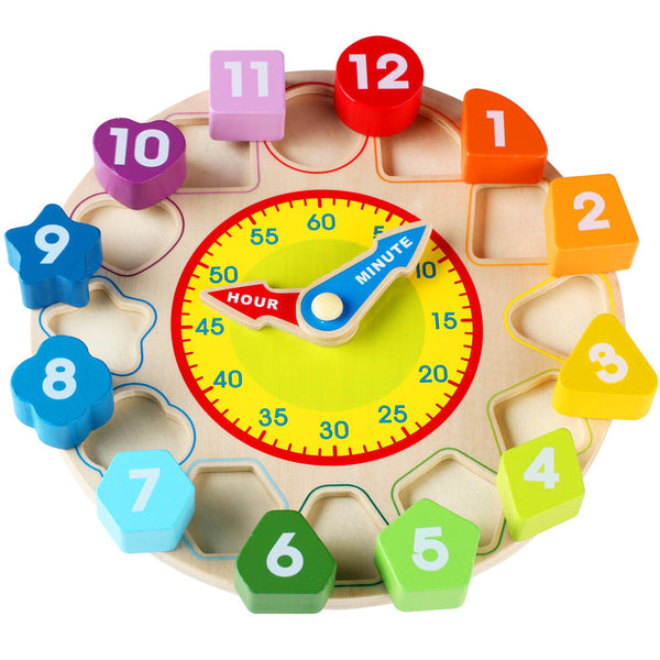 Wooden Digital Clock Educational Learning Toy for Children