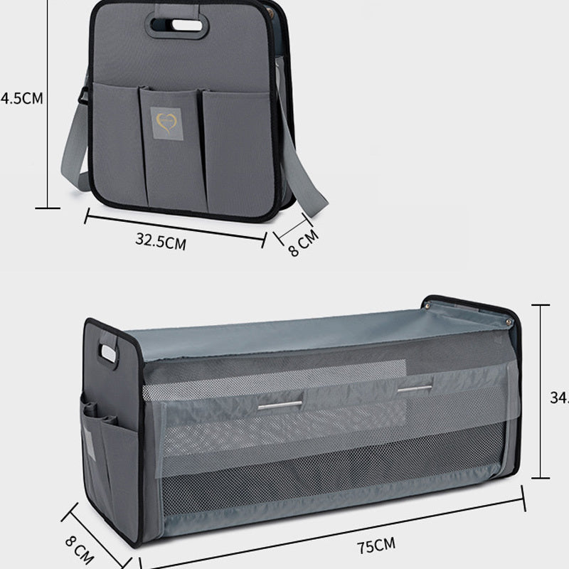 Portable Baby Diaper Bag – Folding Bed Shoulder Messenger Bag for Travel