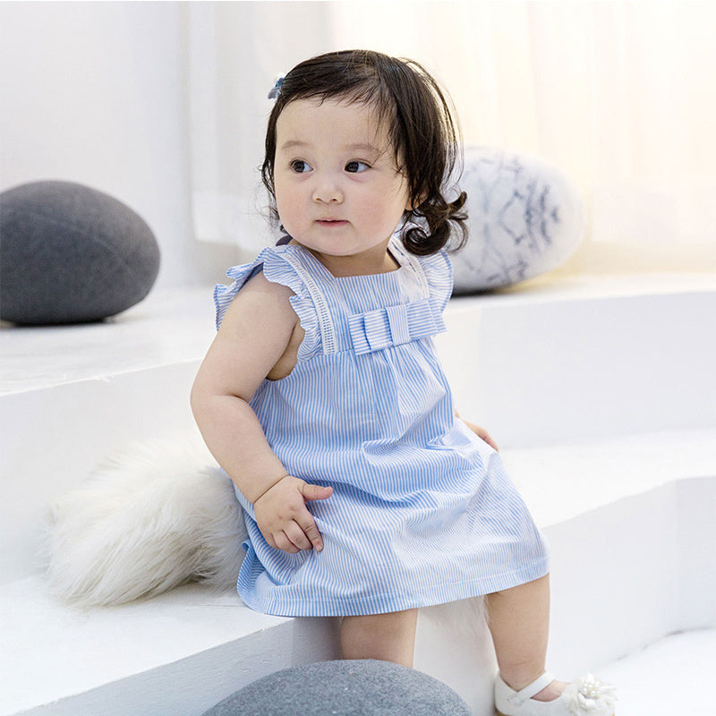 Baby Girl Summer Princess Dress Lightweight Outfit Set