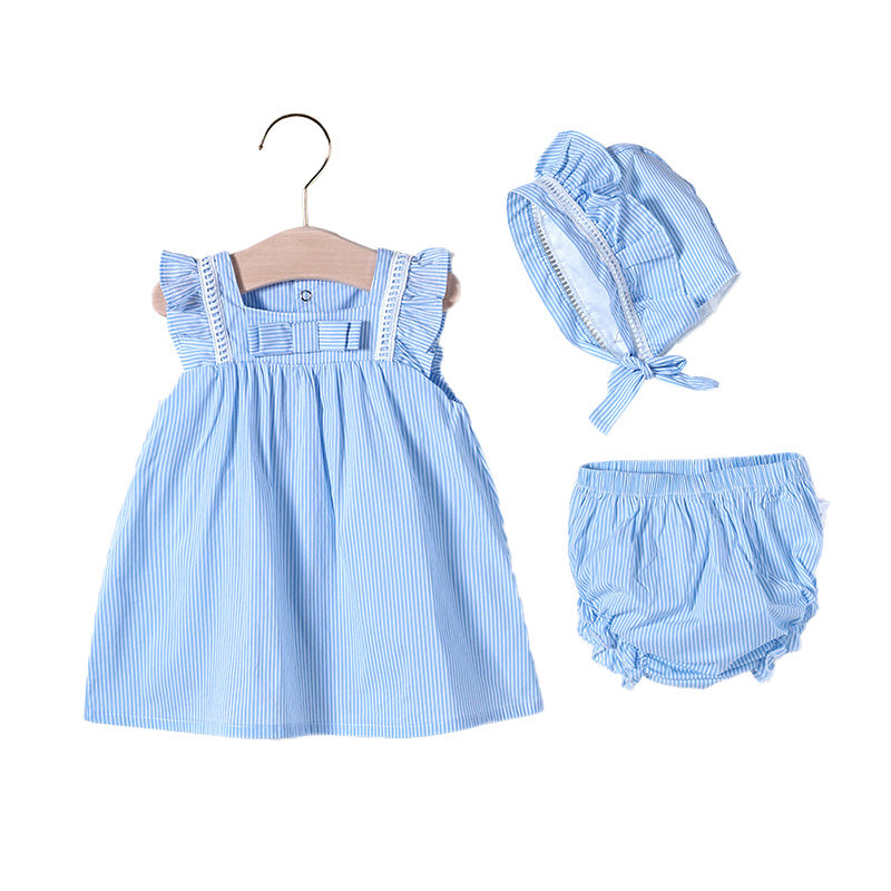 Baby Girl Summer Princess Dress Lightweight Outfit Set