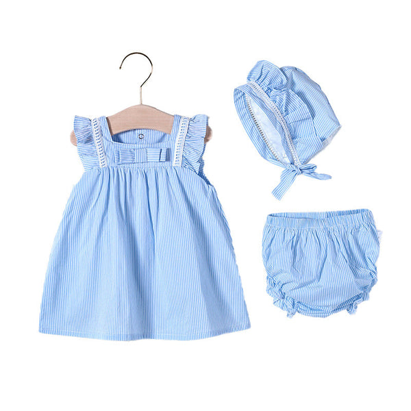 Baby Girl Summer Princess Dress Lightweight Outfit Set