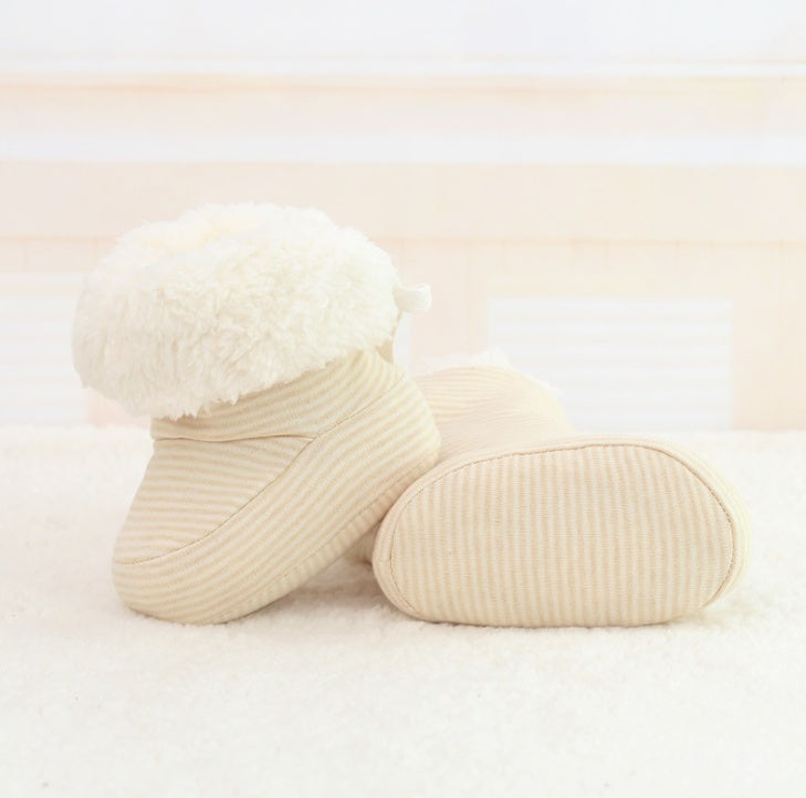 New style Baby Shoes Infant Soft Soled Footwear for Newborns Winter Toddler Keep Warm Print First Walkers Shoes for babies kids - LittleLullabyLoft