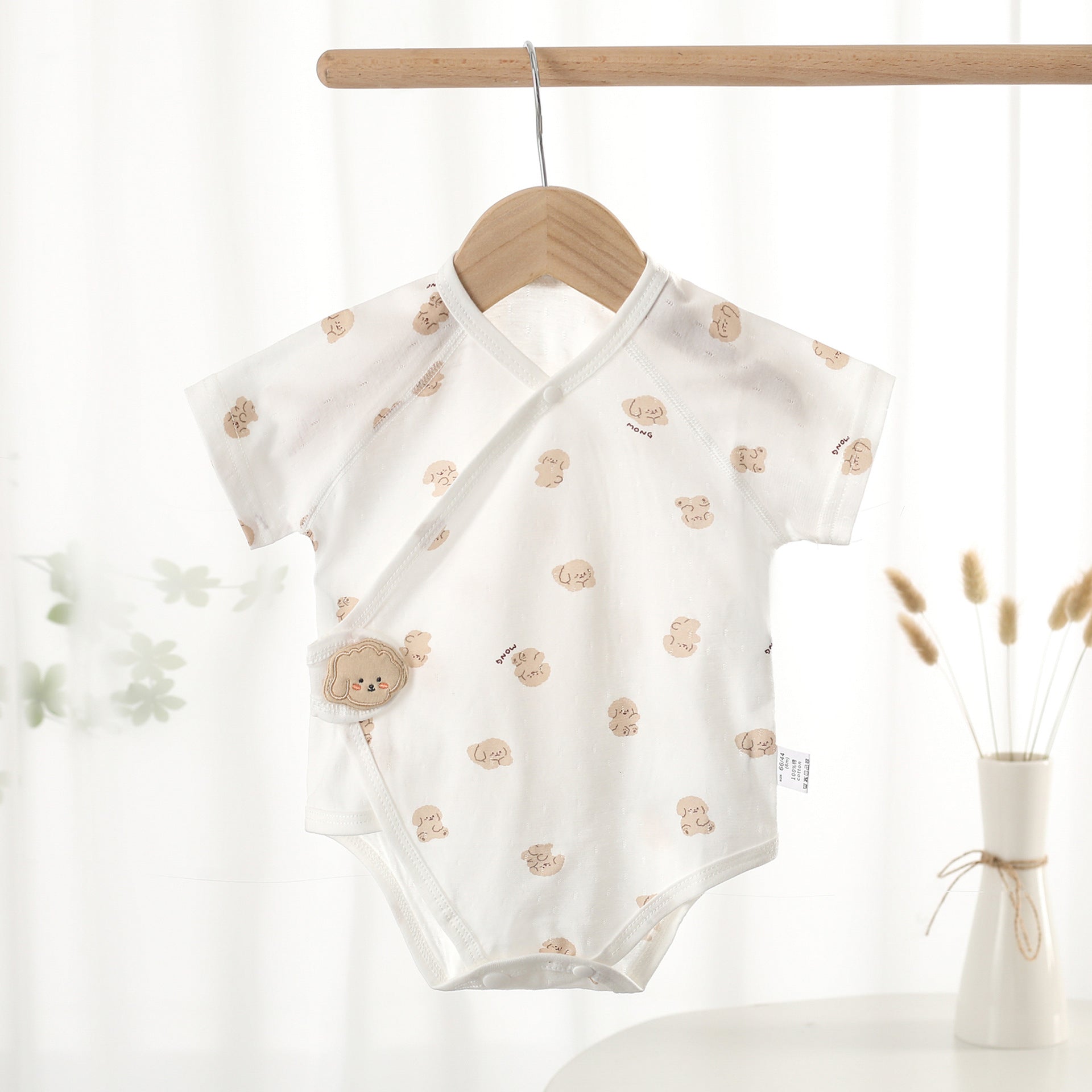 Pure Cotton Newborn Short Sleeve One-Piece Baby Romper