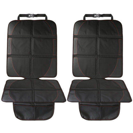 2 Packs Car Seat Protector Cushion Mat Pad with Thick Padding Protector for Child Baby Car Seat Mesh Pockets Non-slip - LittleLullabyLoft