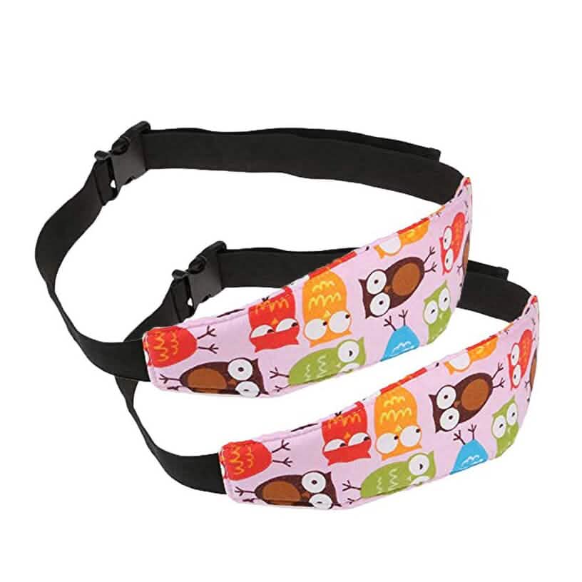 2-Pack: Kids Safety Head Support Band and Toddler Car Seat Neck Relief - LittleLullabyLoft