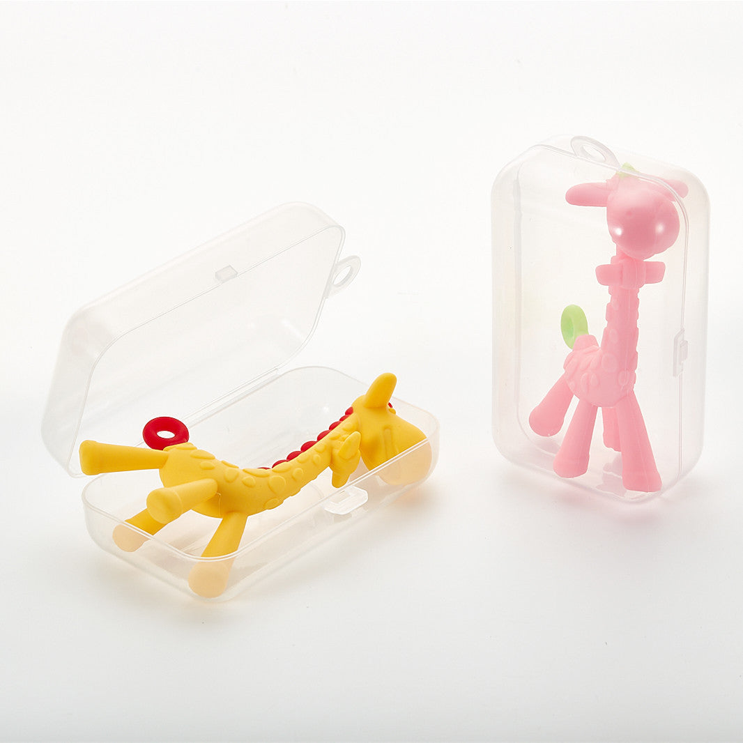 Giraffe Toy for Baby Teether Molar Stick - LittleLullabyLoft