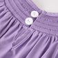 Purple Halloween Smock Embroidery Baby Girl Romper