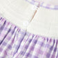 Halloween Ghost Plaid Bow Scallop Girls Dress