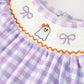 Halloween Ghost Plaid Bow Girls Bloomer Set