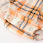 Halloween Plaid Smocked Baby Bubble Romper