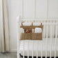 Baby Crib Diaper Caddy Storage Organizer Nursery Room - LittleLullabyLoft