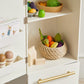 Tiny Land® Play Kitchen Accessories – Play Kitchen Fridge: Wooden Cabinet Refrigerator for Kids - LittleLullabyLoft