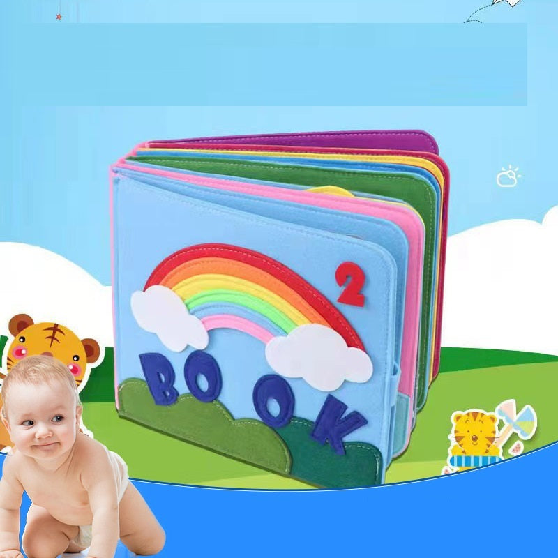 Felt Busy Board 3D Educational Learning Activity Book