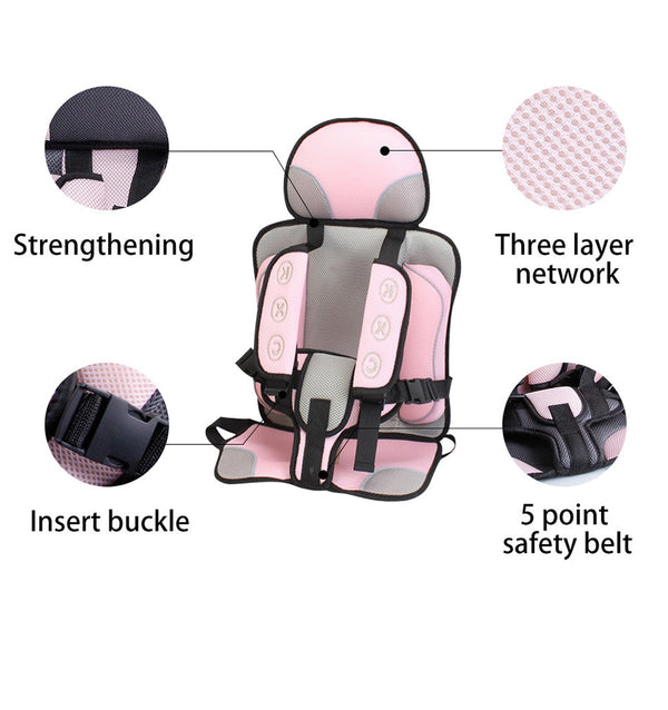 Portable Baby Car Seat Cushion Easy Installation Chair
