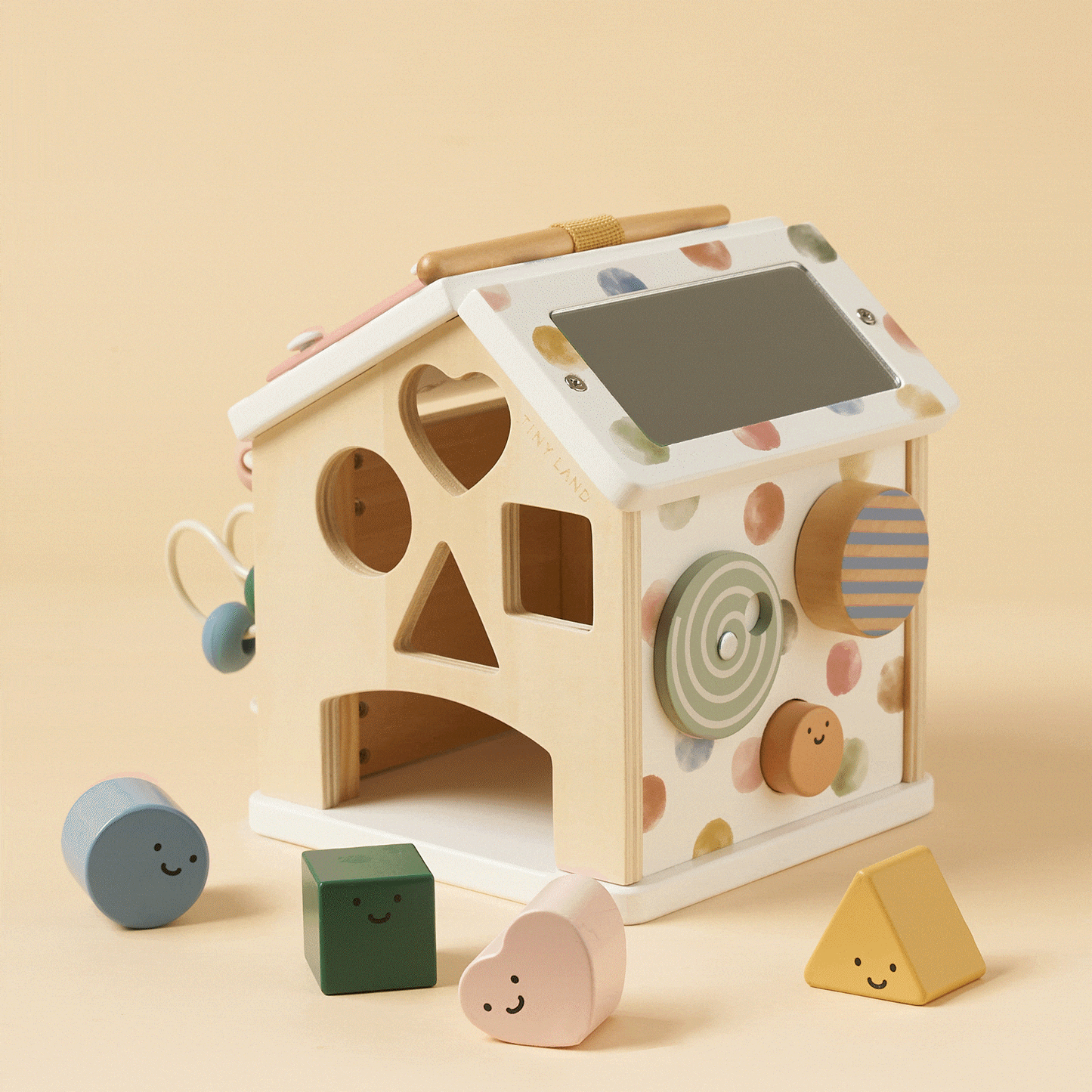 Tiny Land® Cottage Activity Cube - Morandi - LittleLullabyLoft