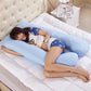 U-Shaped Maternity Pillow – Cooling Pregnancy Support Pillow - LittleLullabyLoft