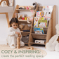 2in1 Montessori Shelf for Books and Toys - LittleLullabyLoft