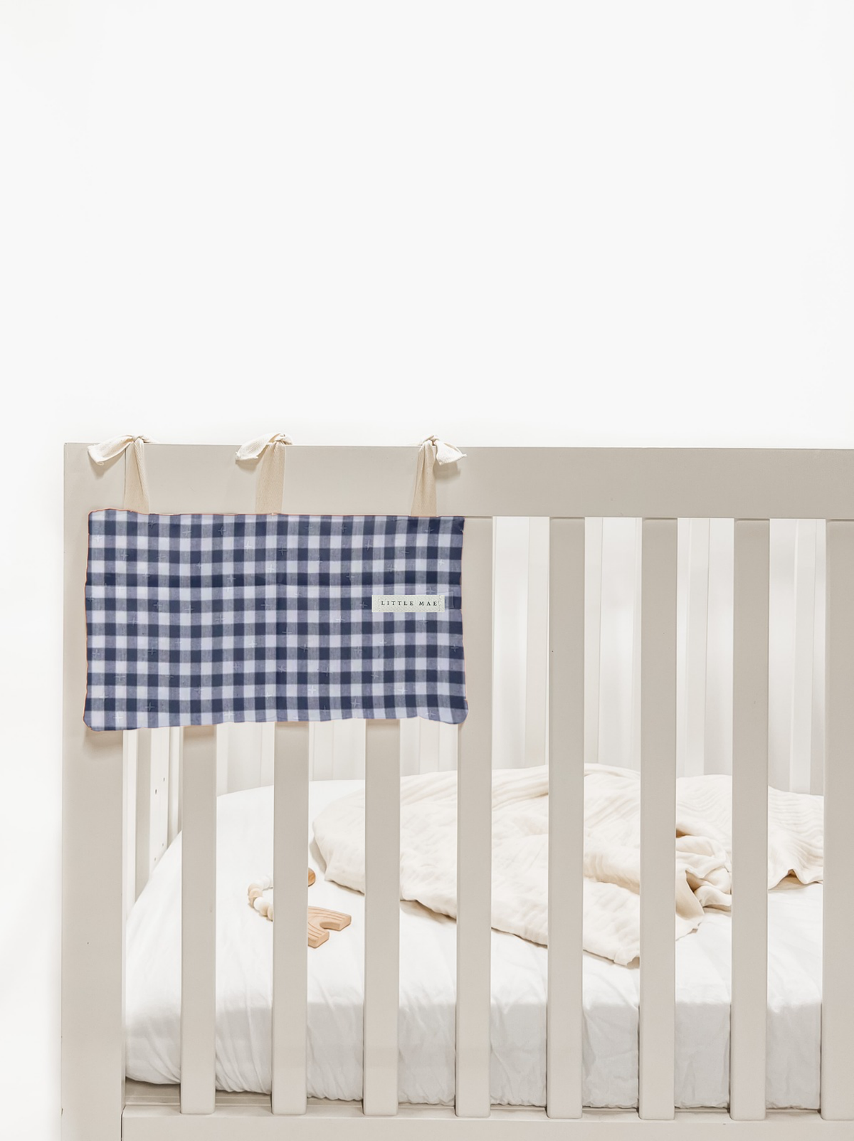 Baby Crib Diaper Caddy Storage Organizer Nursery Room - LittleLullabyLoft