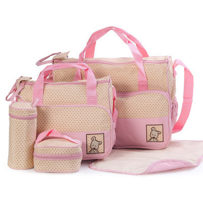 Baby Diaper Bag Suits For Mom Baby Bottle Holder Mother Mummy Stroller Maternity Nappy Bags Sets - LittleLullabyLoft