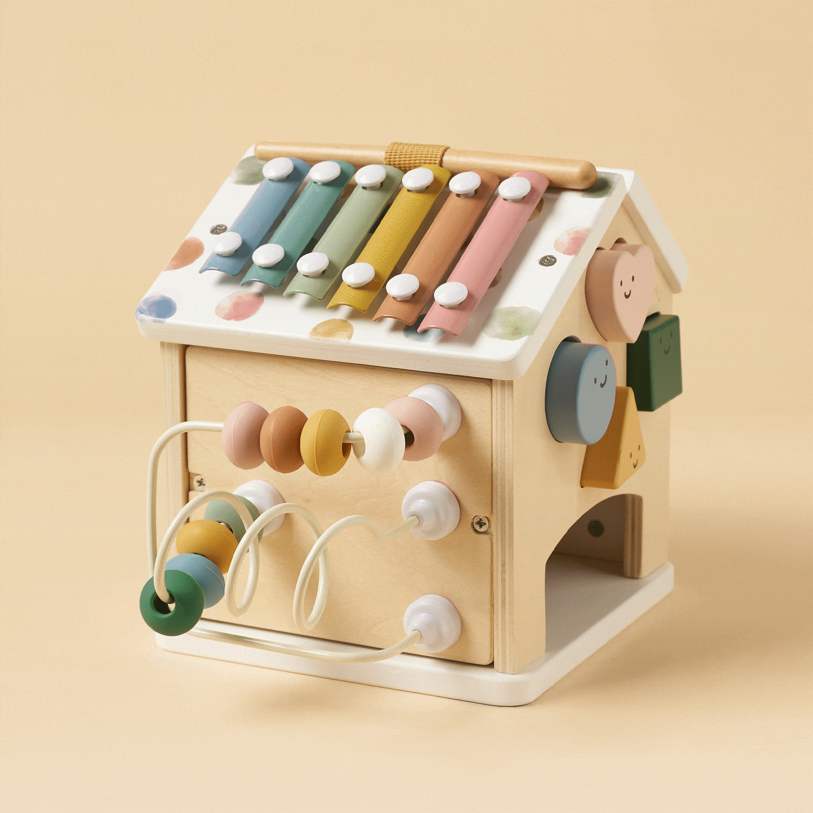 Tiny Land® Cottage Activity Cube - Morandi - LittleLullabyLoft
