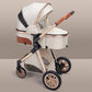 High Landscape Lightweight Folding Baby Stroller with Shock Absorption - LittleLullabyLoft