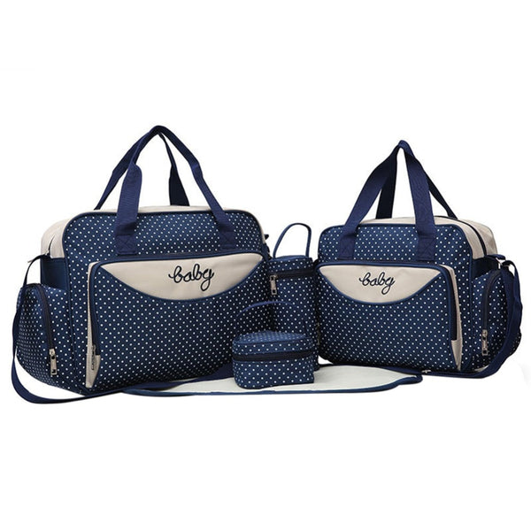 5-Piece Maternity Diaper Bag Set with Baby Accessories