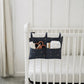 Baby Crib Diaper Caddy Storage Organizer Nursery Room - LittleLullabyLoft