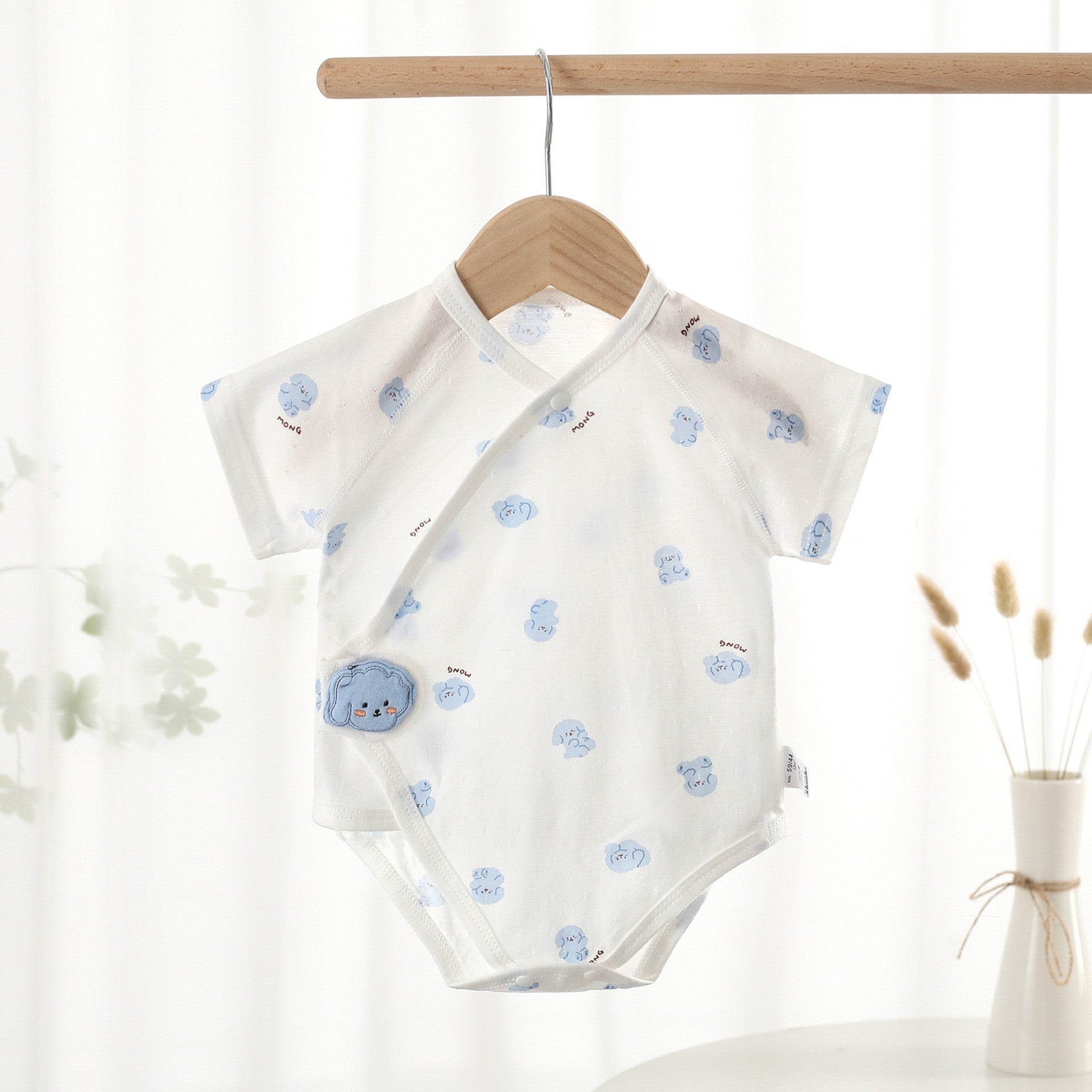Pure Cotton Newborn Short Sleeve One-Piece Baby Romper