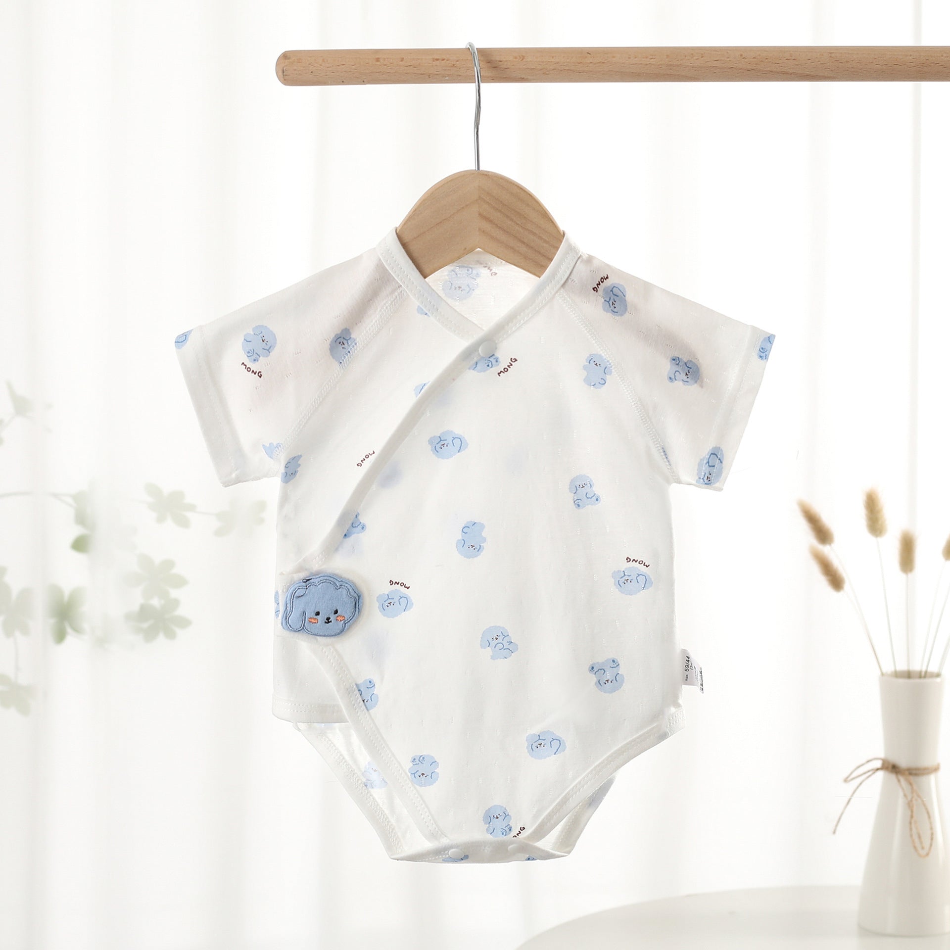 Pure Cotton Newborn Short Sleeve One-Piece Baby Romper